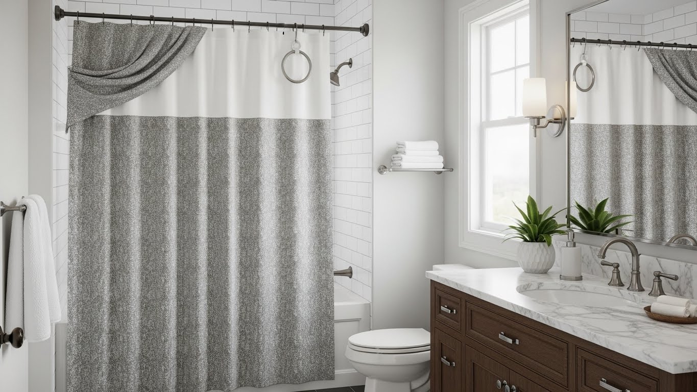 Best Shower Curtain Sets That Upgrade the Bathroom Fast (Liners, Hooks, Mildew Resistance)