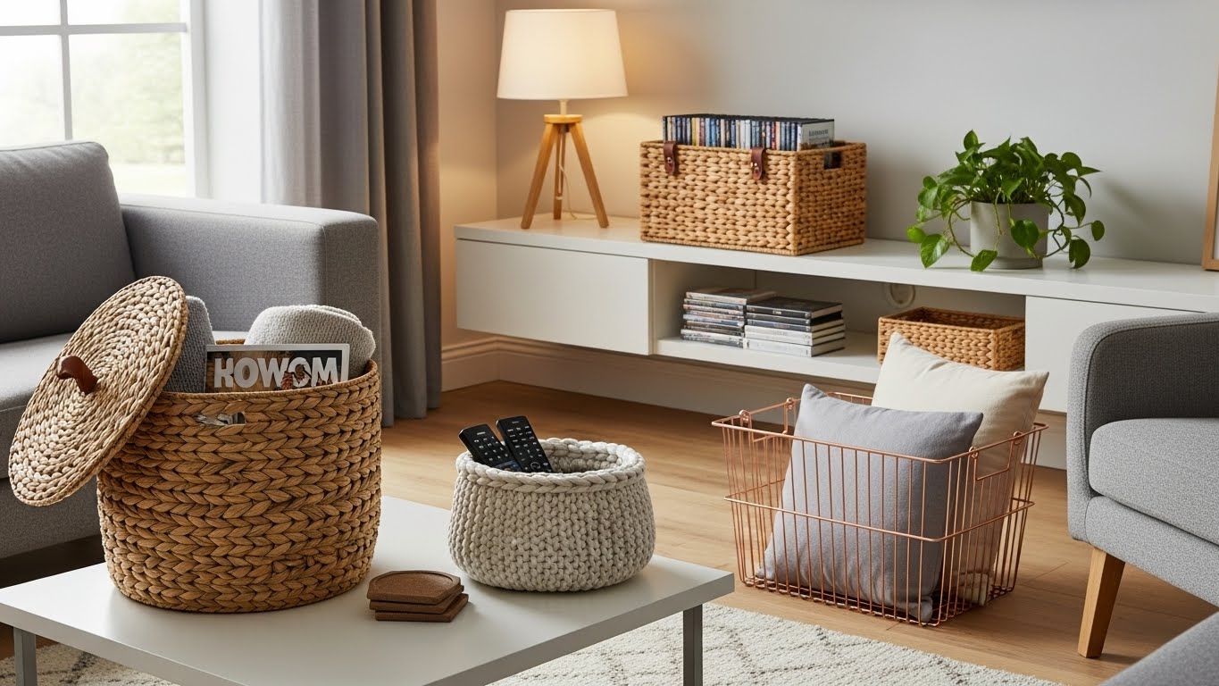 Best Storage Baskets for Living Rooms (Blankets, Toys, Pillows & Everyday Clutter)